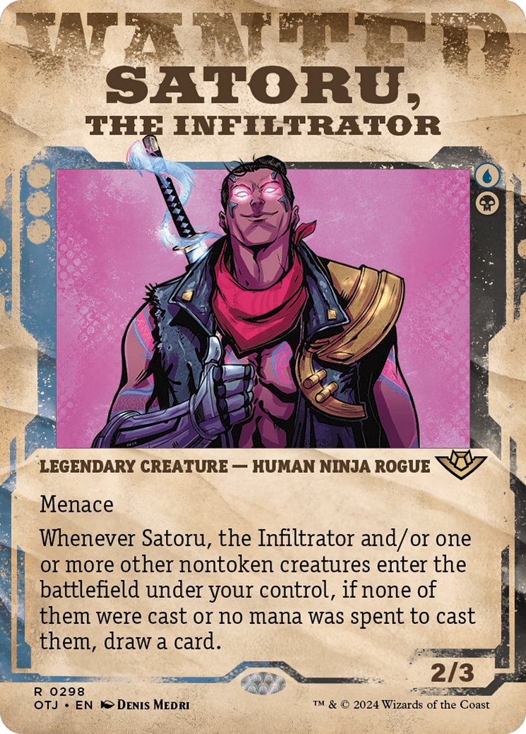 Satoru, the Infiltrator (Showcase) [Outlaws of Thunder Junction] | Rook's Games and More