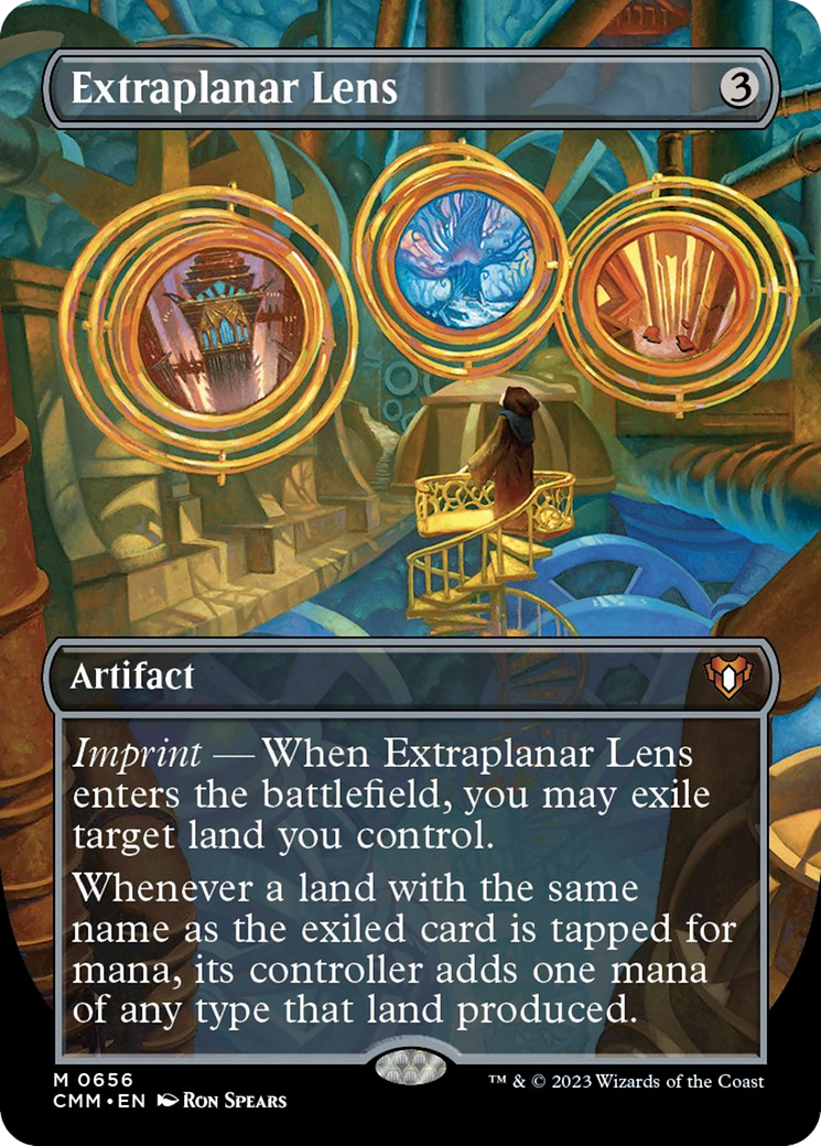 Extraplanar Lens (Borderless Alternate Art) [Commander Masters] | Rook's Games and More