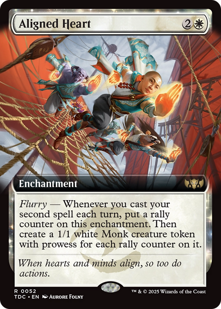 Aligned Heart (Extended Art) [Tarkir: Dragonstorm Commander] | Rook's Games and More
