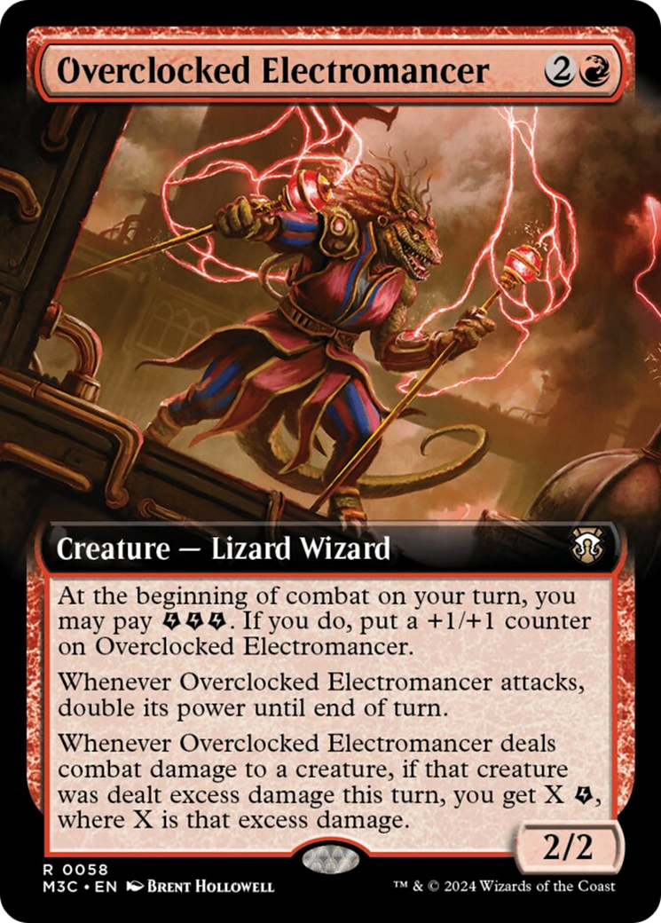 Overclocked Electromancer (Extended Art) [Modern Horizons 3 Commander] | Rook's Games and More