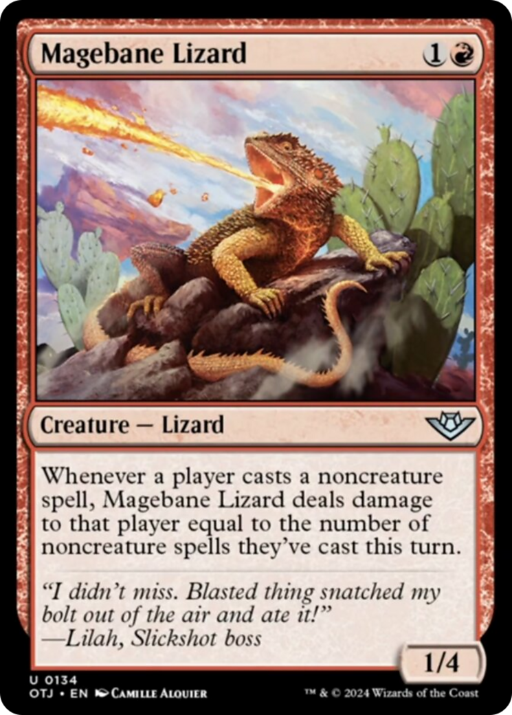 Magebane Lizard [Outlaws of Thunder Junction] | Rook's Games and More