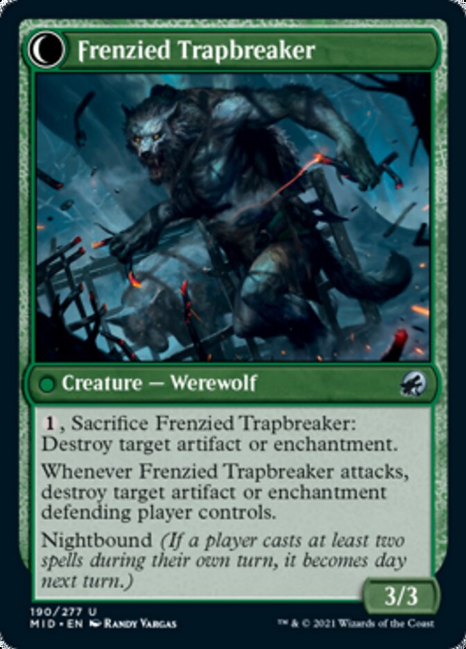 Outland Liberator // Frenzied Trapbreaker [Innistrad: Midnight Hunt] | Rook's Games and More