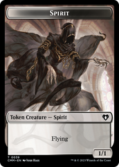 Spirit (0039) // Spider Double-Sided Token [Commander Masters Tokens] | Rook's Games and More