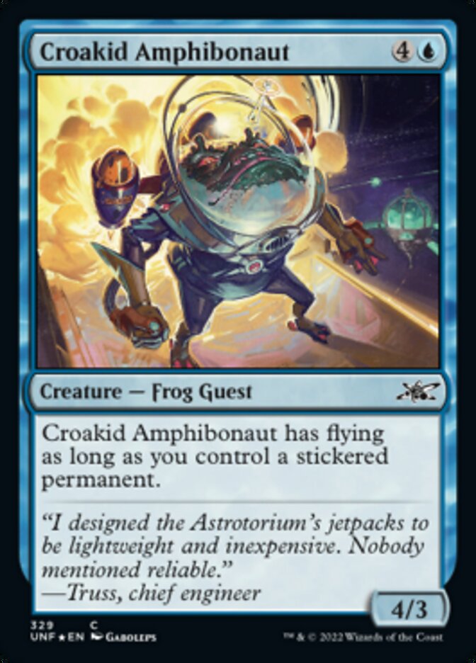 Croakid Amphibonaut (Galaxy Foil) [Unfinity] | Rook's Games and More