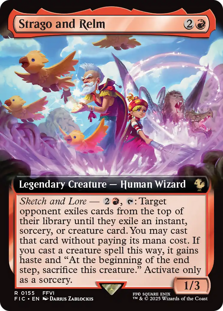Strago and Relm (Extended Art) [FINAL FANTASY Commander] | Rook's Games and More