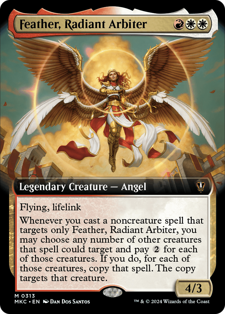 Feather, Radiant Arbiter (Extended Art) [Murders at Karlov Manor Commander] | Rook's Games and More