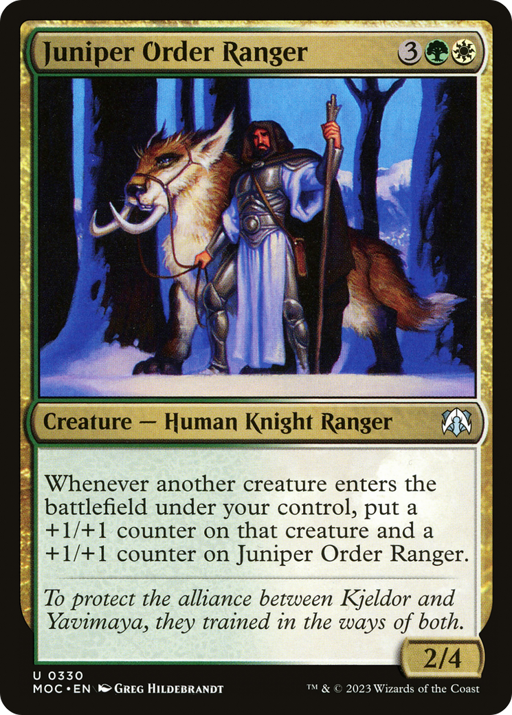 Juniper Order Ranger [March of the Machine Commander] | Rook's Games and More