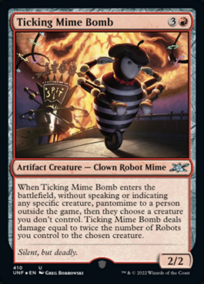 Ticking Mime Bomb (Galaxy Foil) [Unfinity] | Rook's Games and More