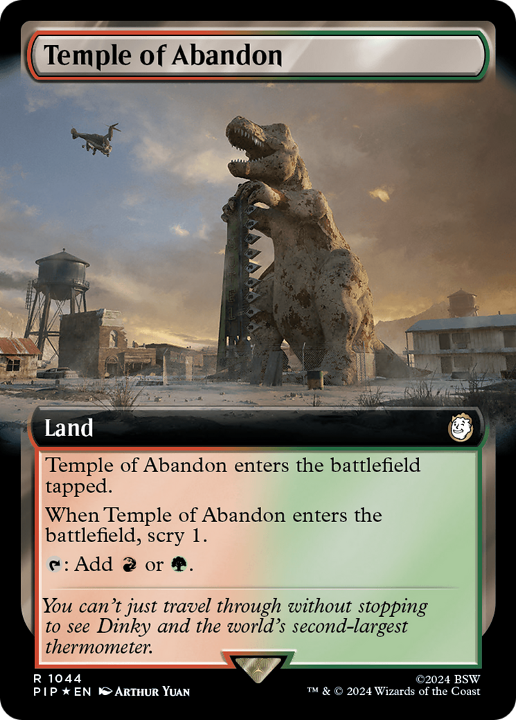 Temple of Abandon (Extended Art) (Surge Foil) [Fallout] | Rook's Games and More