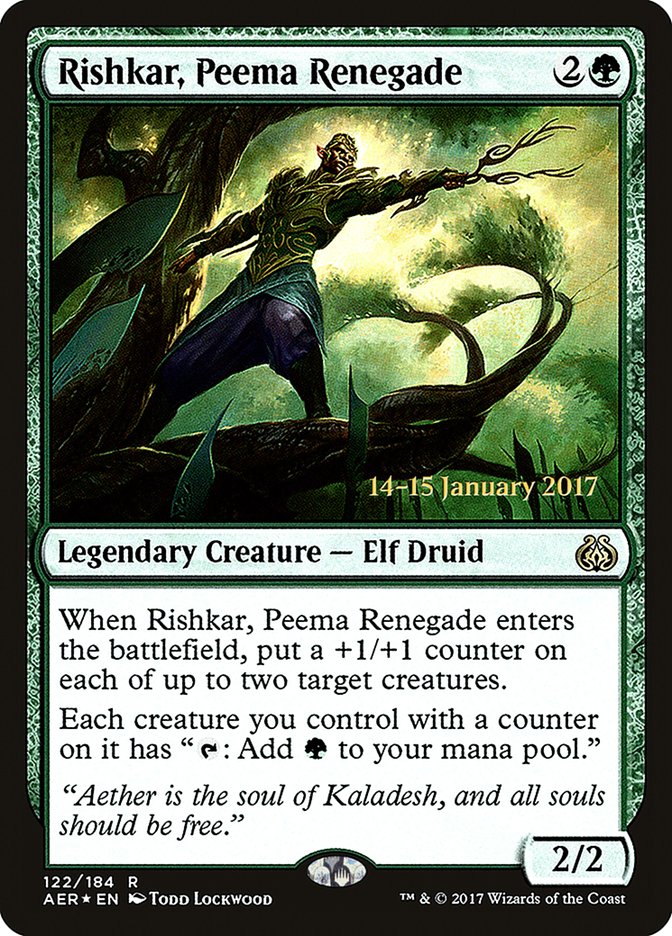 Rishkar, Peema Renegade [Aether Revolt Prerelease Promos] | Rook's Games and More