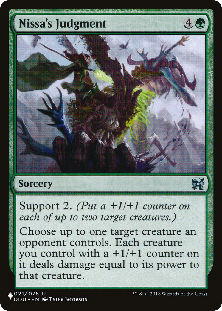 Nissa's Judgment [The List] | Rook's Games and More