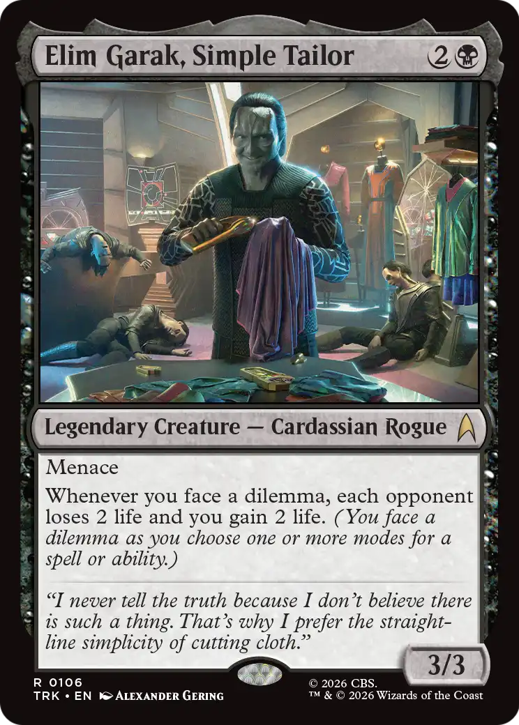 Elim Garak, Simple Tailor [Star Trek] | Rook's Games and More