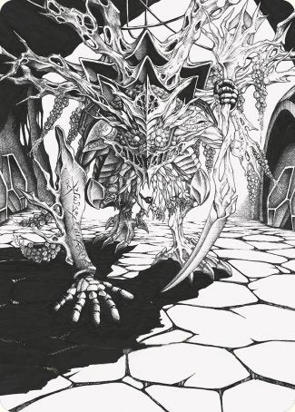 Thrun, Breaker of Silence Art Card [Phyrexia: All Will Be One Art Series] | Rook's Games and More
