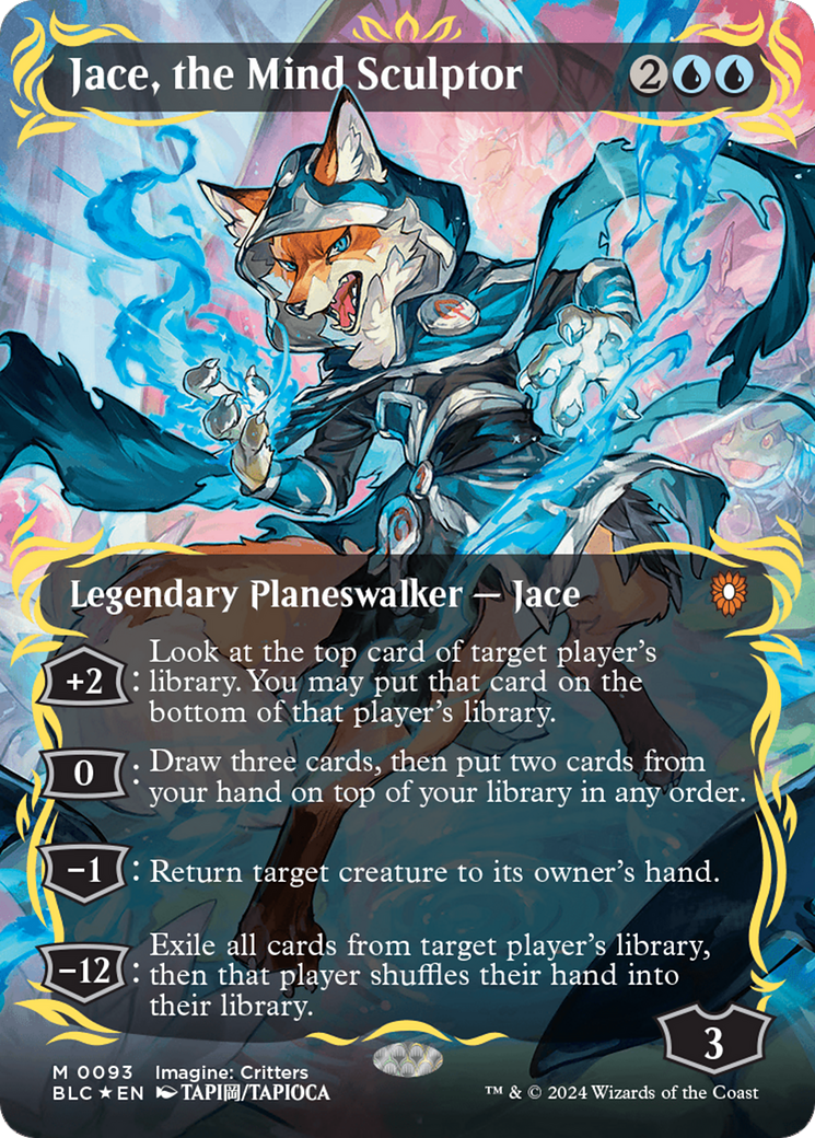 Jace, the Mind Sculptor (Borderless) (Raised Foil) [Bloomburrow Comman Rook's Games and More Jace, the Mind Sculptor (Borderless) (Raised Foil) [Bloomburrow Comman Rook's Games and More