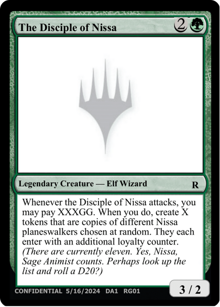 The Disciple of Nissa [Unknown Event] | Rook's Games and More