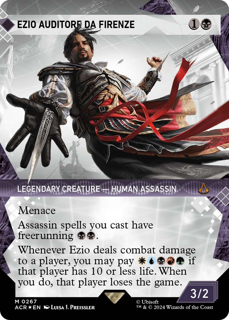 Ezio Auditore da Firenze (Showcase) (Textured Foil) [Assassin's Creed] | Rook's Games and More