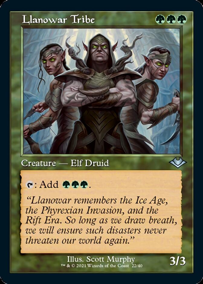 Llanowar Tribe (Retro) [Modern Horizons] | Rook's Games and More