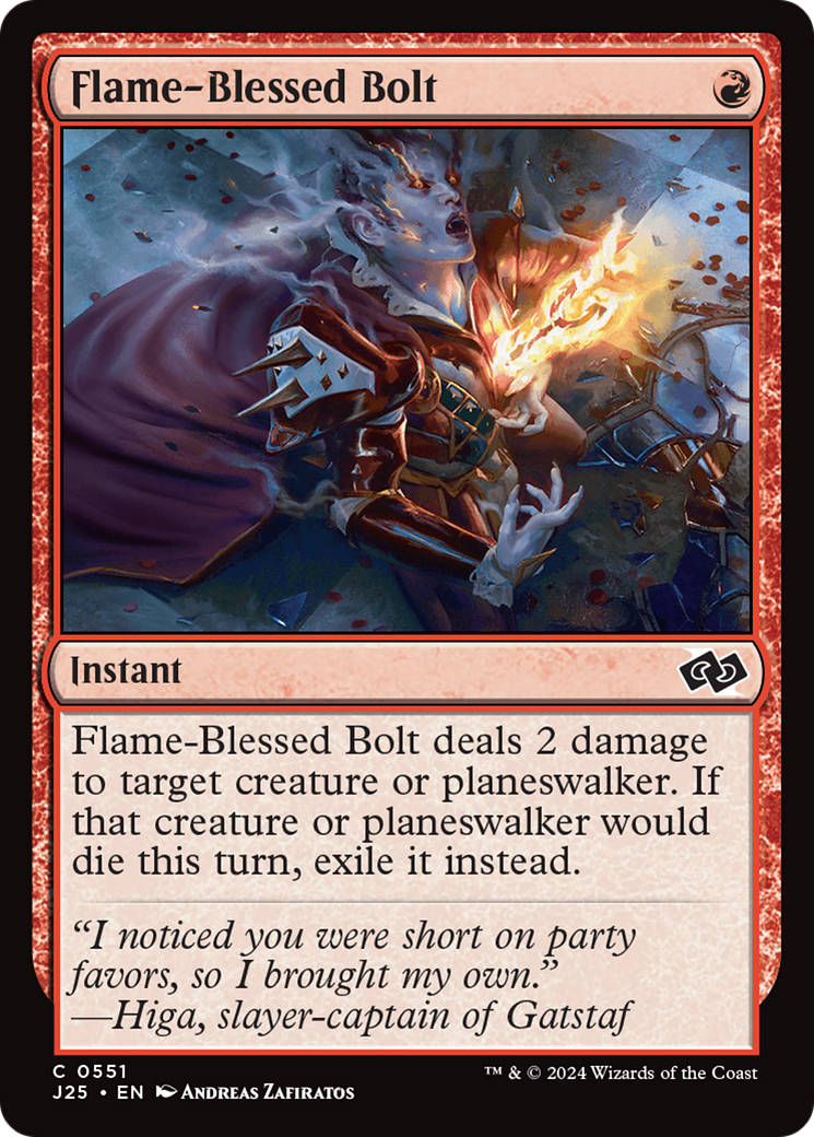 Flame-Blessed Bolt [Foundations Jumpstart] | Rook's Games and More