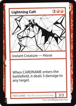 Lightning Colt (2021 Edition) [Mystery Booster Playtest Cards] | Rook's Games and More