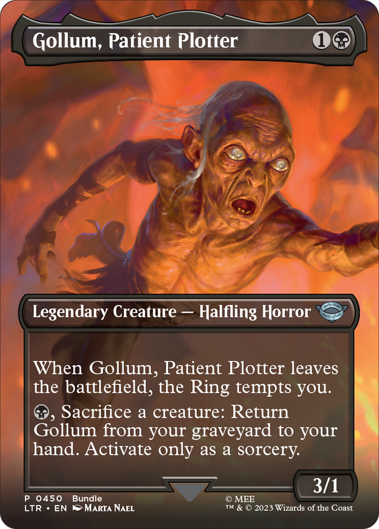 Gollum, Patient Plotter (Borderless Alternate Art) [The Lord of the Rings: Tales of Middle-Earth] | Rook's Games and More