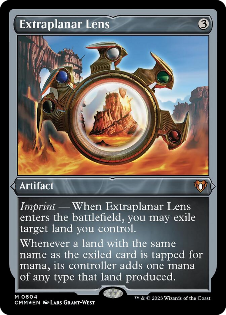 Extraplanar Lens (Foil Etched) [Commander Masters] | Rook's Games and More