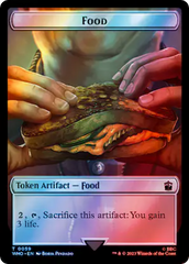 Alien // Food (0059) Double-Sided Token (Surge Foil) [Doctor Who Tokens] | Rook's Games and More