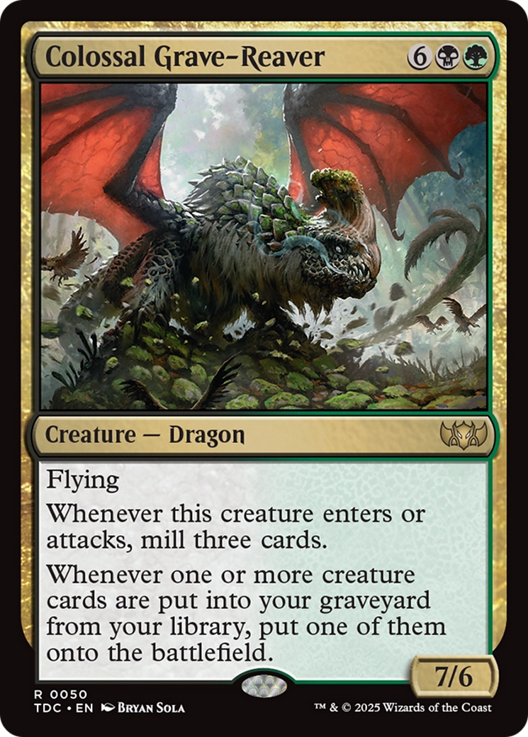 Colossal Grave-Reaver [Tarkir: Dragonstorm Commander] | Rook's Games and More