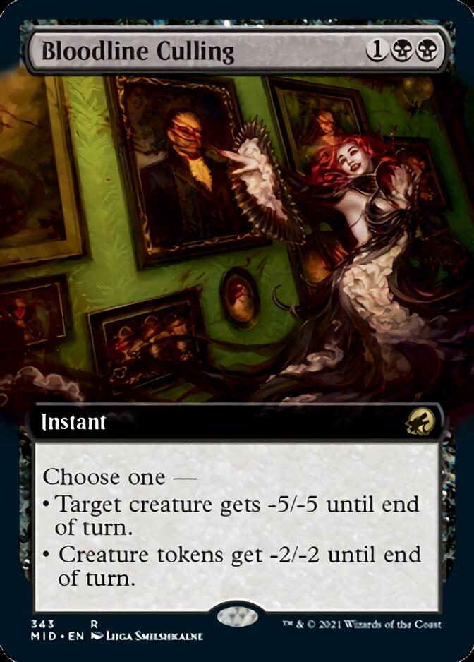 Bloodline Culling (Extended Art) [Innistrad: Midnight Hunt] | Rook's Games and More