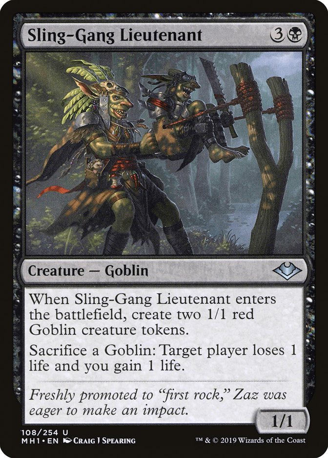Sling-Gang Lieutenant [Modern Horizons] | Rook's Games and More