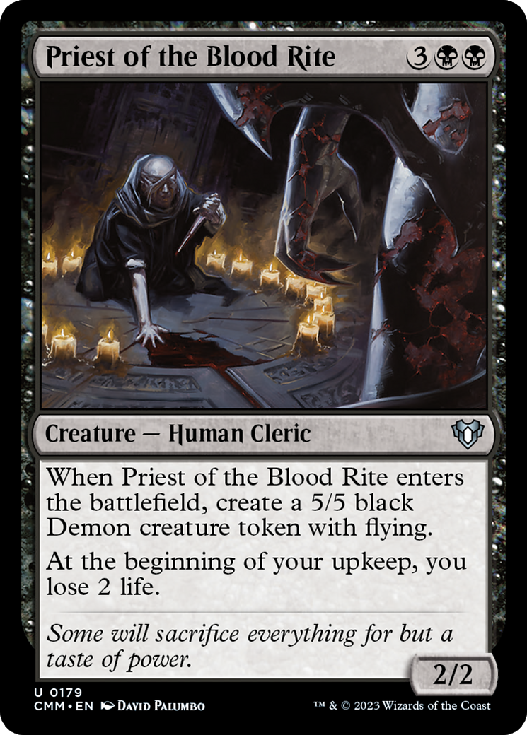 Priest of the Blood Rite [Commander Masters] | Rook's Games and More