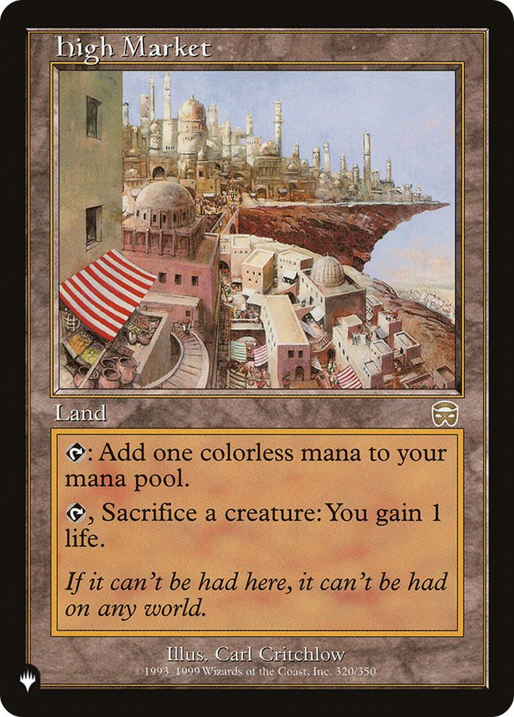 High Market [The List] | Rook's Games and More