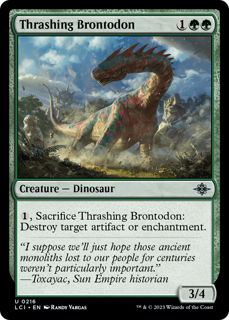 Thrashing Brontodon [The Lost Caverns of Ixalan] | Rook's Games and More