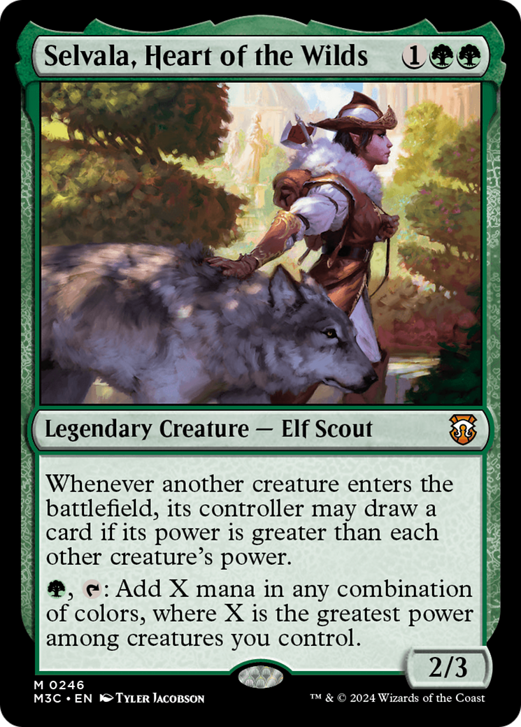 Selvala, Heart of the Wilds (Ripple Foil) [Modern Horizons 3 Commander] | Rook's Games and More