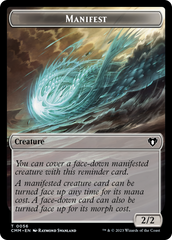 Manifest // Phyrexian Germ Double-Sided Token [Commander Masters Tokens] | Rook's Games and More