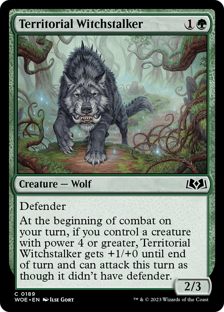 Territorial Witchstalker [Wilds of Eldraine] | Rook's Games and More