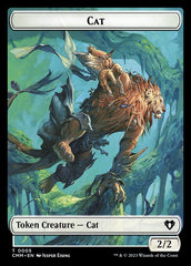 Spirit (0010) // Cat (0005) Double-Sided Token [Commander Masters Tokens] | Rook's Games and More