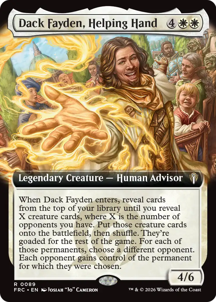 Dack Fayden, Helping Hand (Extended Art) [Reality Fracture Commander] | Rook's Games and More