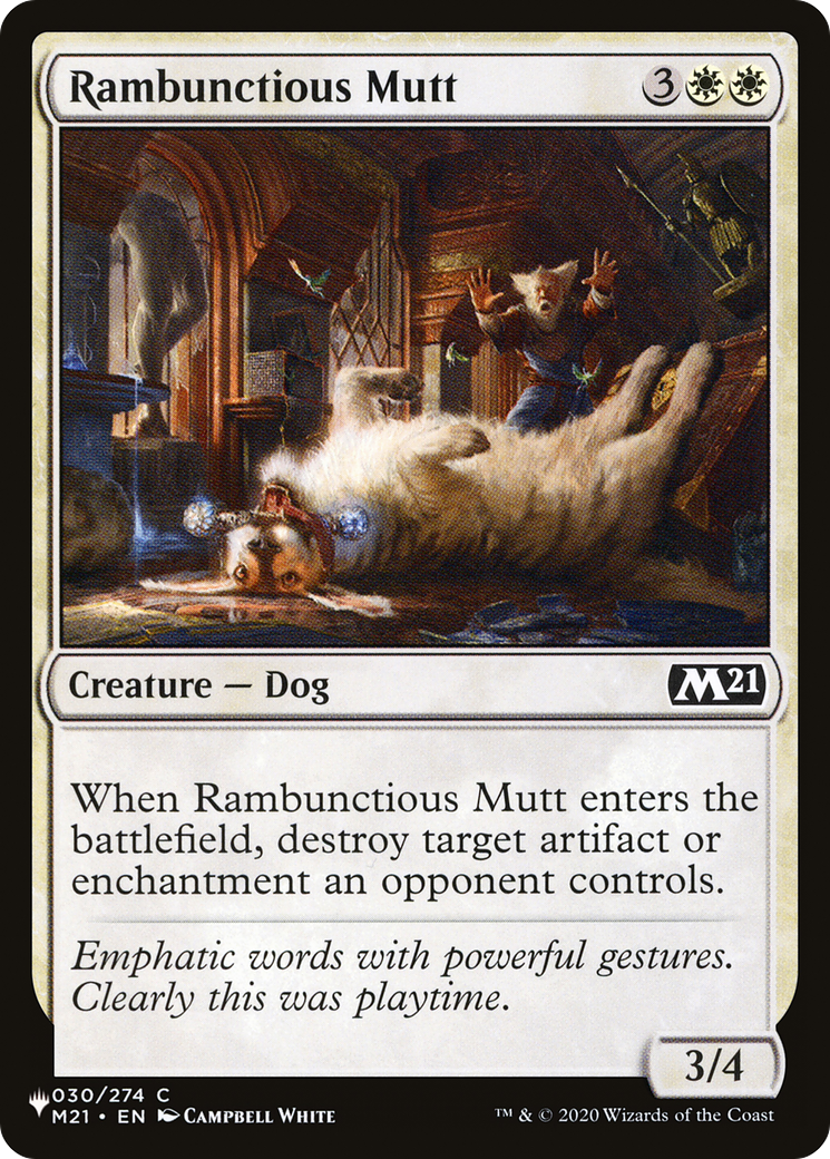 Rambunctious Mutt [The List] | Rook's Games and More