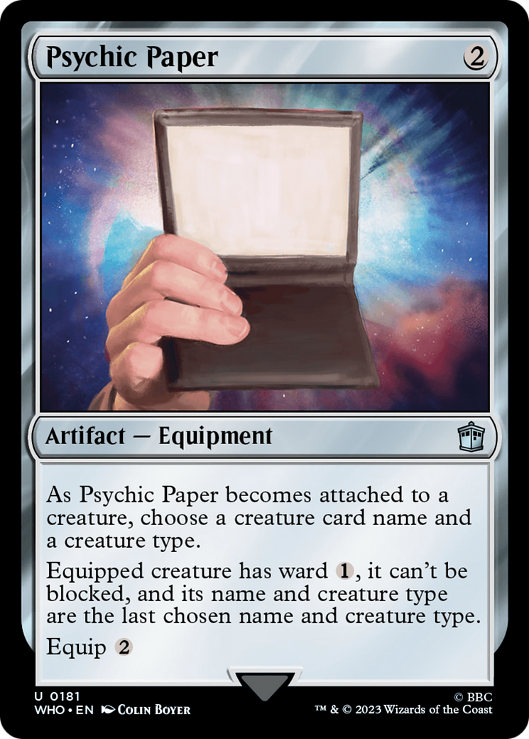 Psychic Paper [Doctor Who] | Rook's Games and More