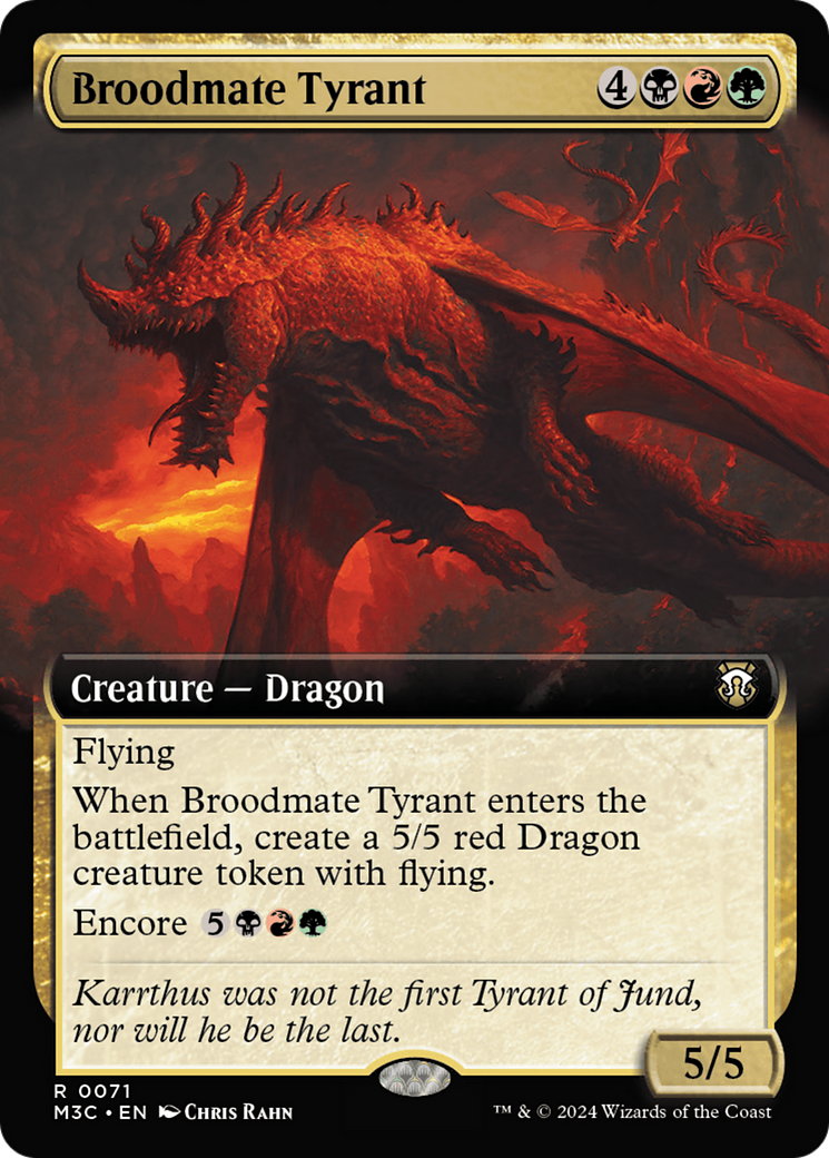 Broodmate Tyrant (Extended Art) [Modern Horizons 3 Commander] | Rook's Games and More