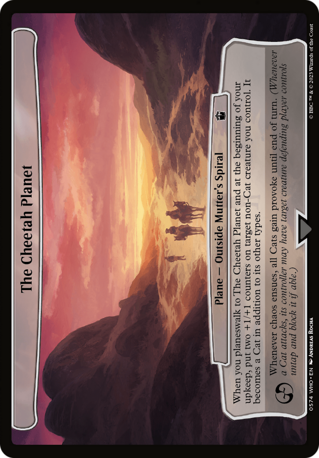 The Cheetah Planet [Doctor Who] | Rook's Games and More