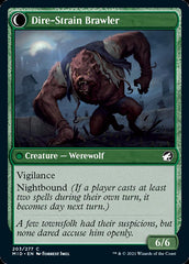 Tireless Hauler // Dire-Strain Brawler [Innistrad: Midnight Hunt] | Rook's Games and More