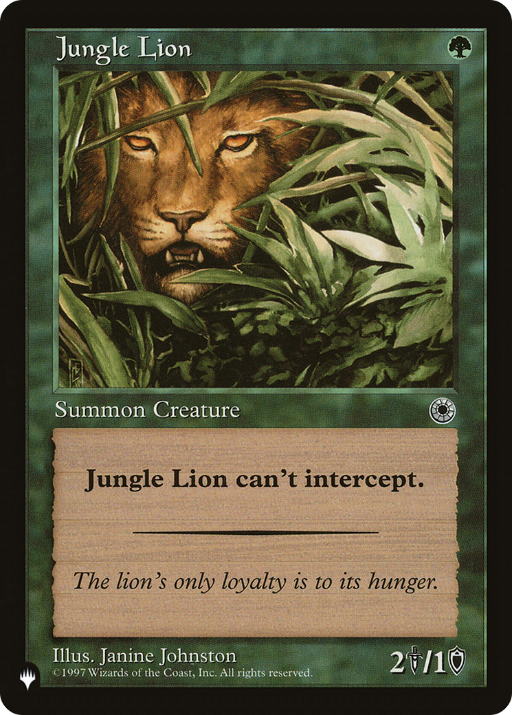 Jungle Lion [The List] | Rook's Games and More
