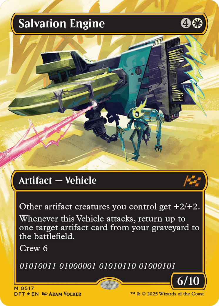 Salvation Engine (Borderless) (First-Place Foil) [Aetherdrift] | Rook's Games and More