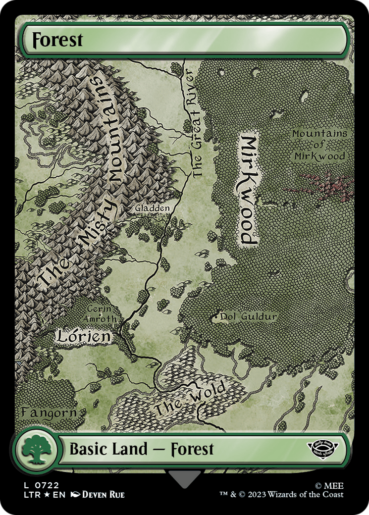 Forest (0722) (Surge Foil) [The Lord of the Rings: Tales of Middle-Earth] | Rook's Games and More