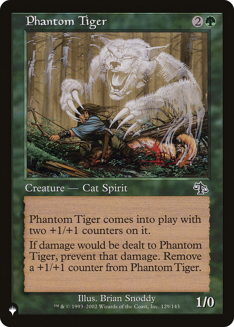 Phantom Tiger [The List Reprints] | Rook's Games and More