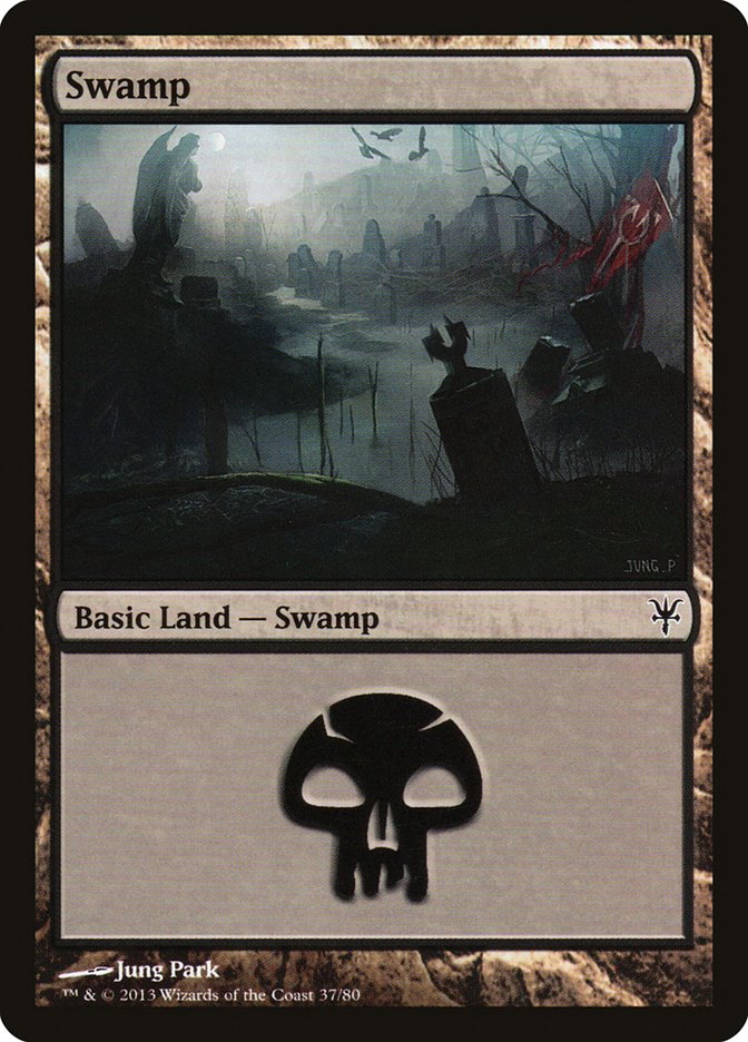Swamp (37) [Duel Decks: Sorin vs. Tibalt] | Rook's Games and More