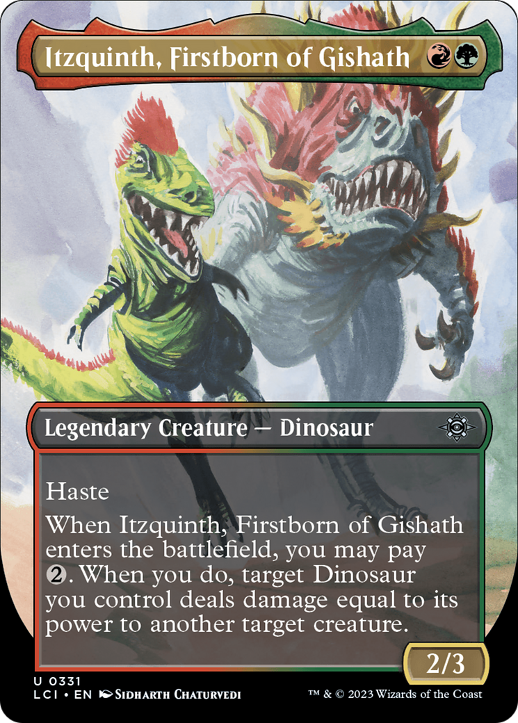 Itzquinth, Firstborn of Gishath (Borderless) [The Lost Caverns of Ixalan] | Rook's Games and More
