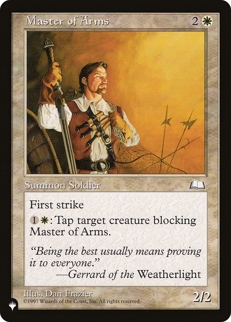 Master of Arms [The List] | Rook's Games and More