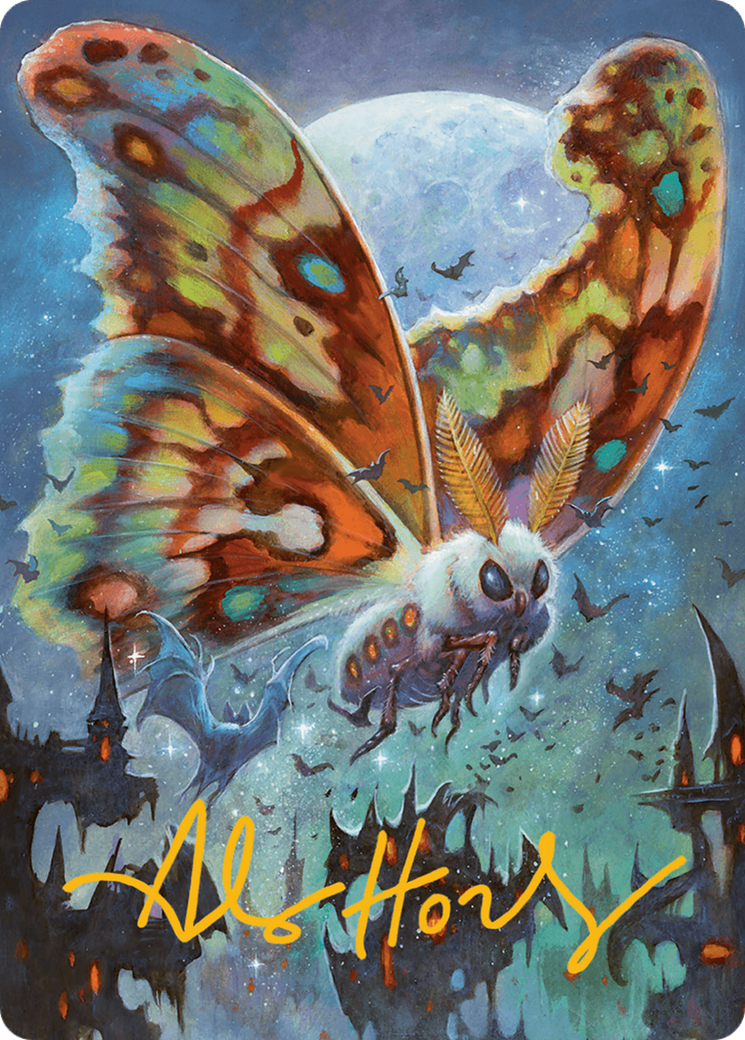 Luminous Broodmoth Art Card (Gold-Stamped Signature) [Bloomburrow Art Series] | Rook's Games and More